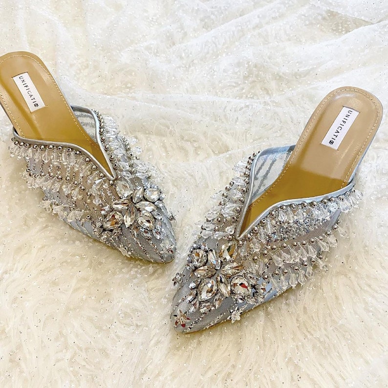 beaded mules