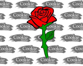 Rose Cookie Cutter, 10cm cutter