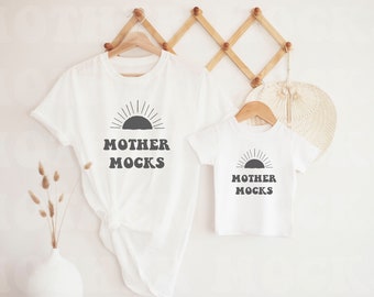 mama mini youth Mommy and me shirts boho leopard print vintage women\u2019s clothing mom life gifts for her Mother\u2019s Day