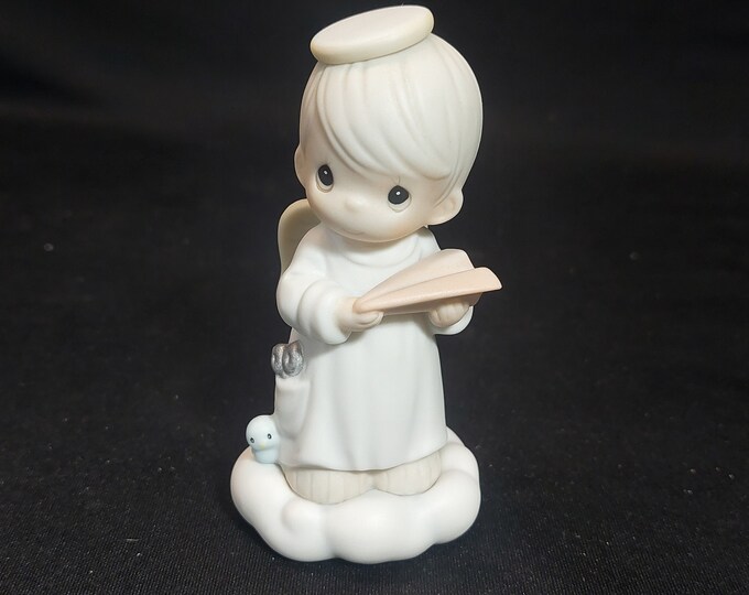 Vintage 1996 Precious Moments Porcelain Figurine Little Moments Mean A