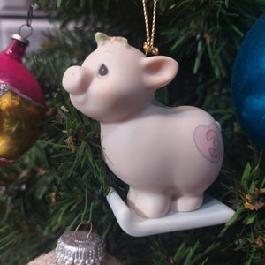 Vintage 1998 Porcelain Figurine - Precious Moments by Enesco - No. 521086 - Heaven Bless Your Special Christmas