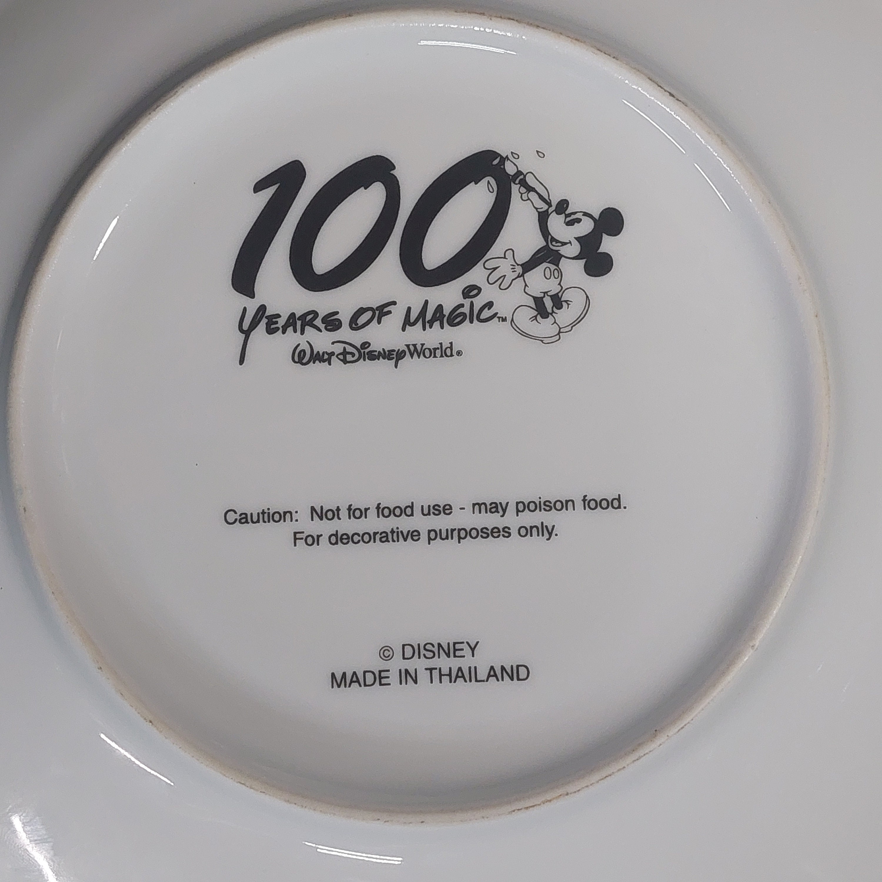 ディズニー 100 Years of Magic プレート Disney 100 Years of Magic
