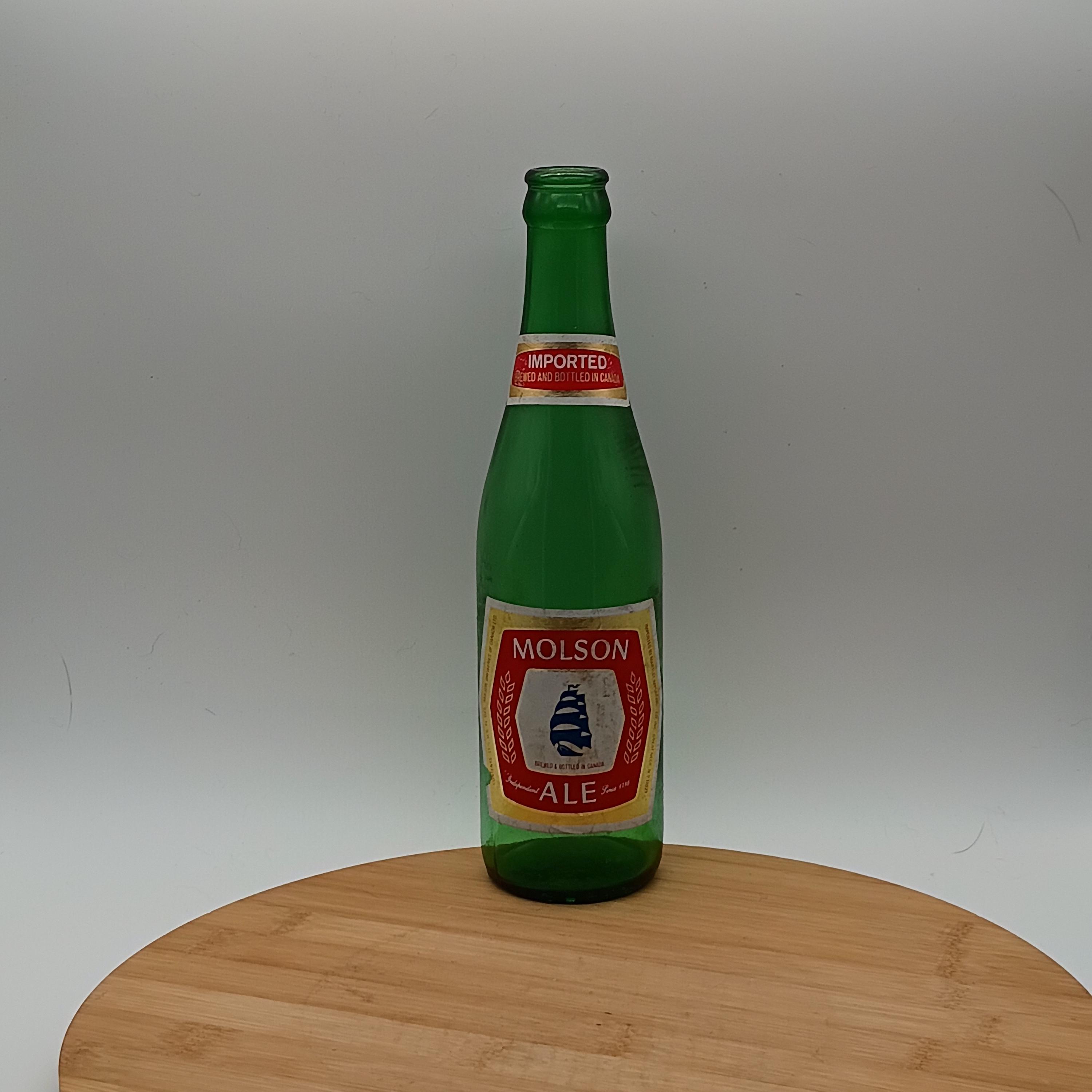 LARGE Vntage MOLSON CE CANADA CE BREWED BEER Bottle Tn Sgn