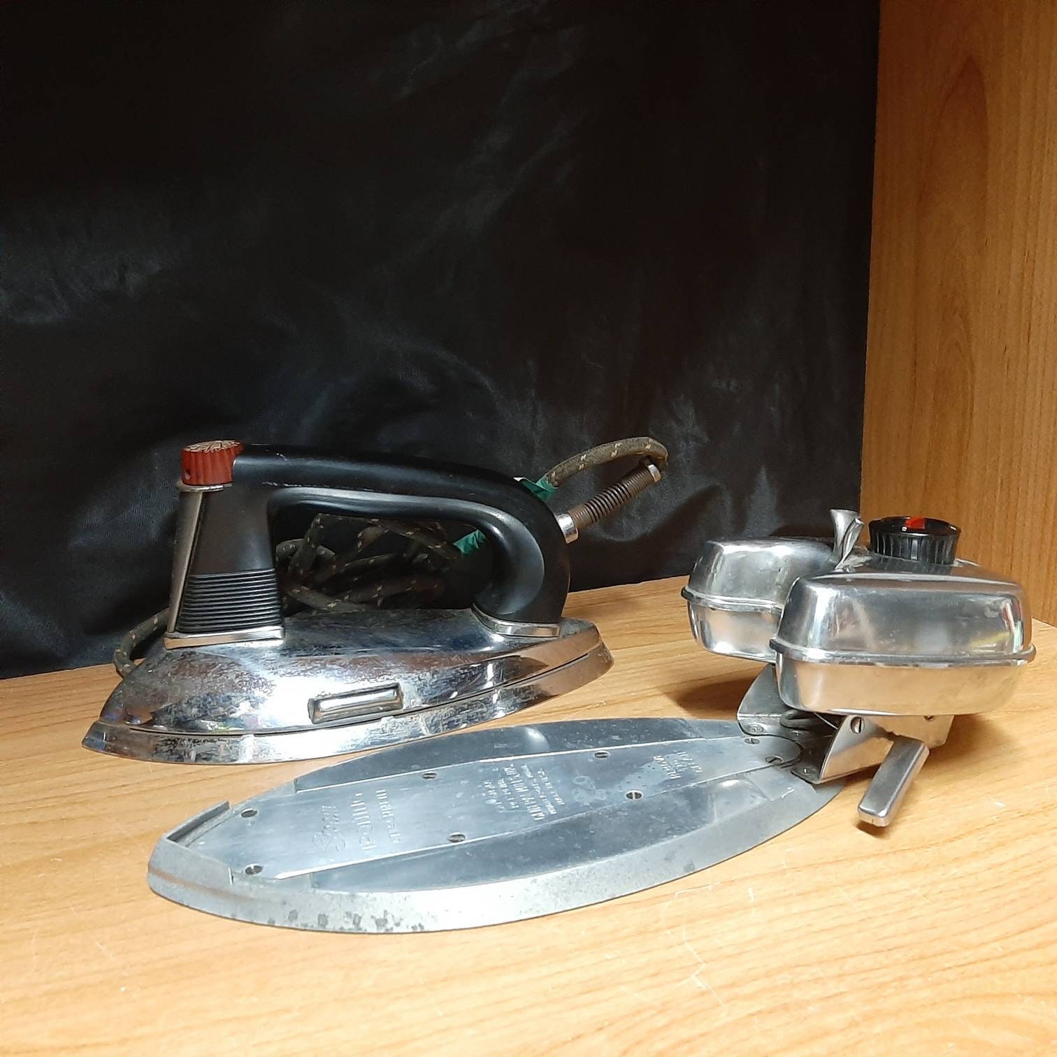 1940's Iron With Steamer Attachment General Mills Betty Crocker Branded