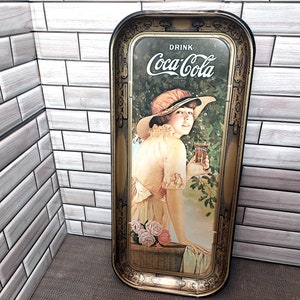 Vintage 1972 Coca Cola Tray - 1916 World War I Girl taken from a 1916 Advertisement