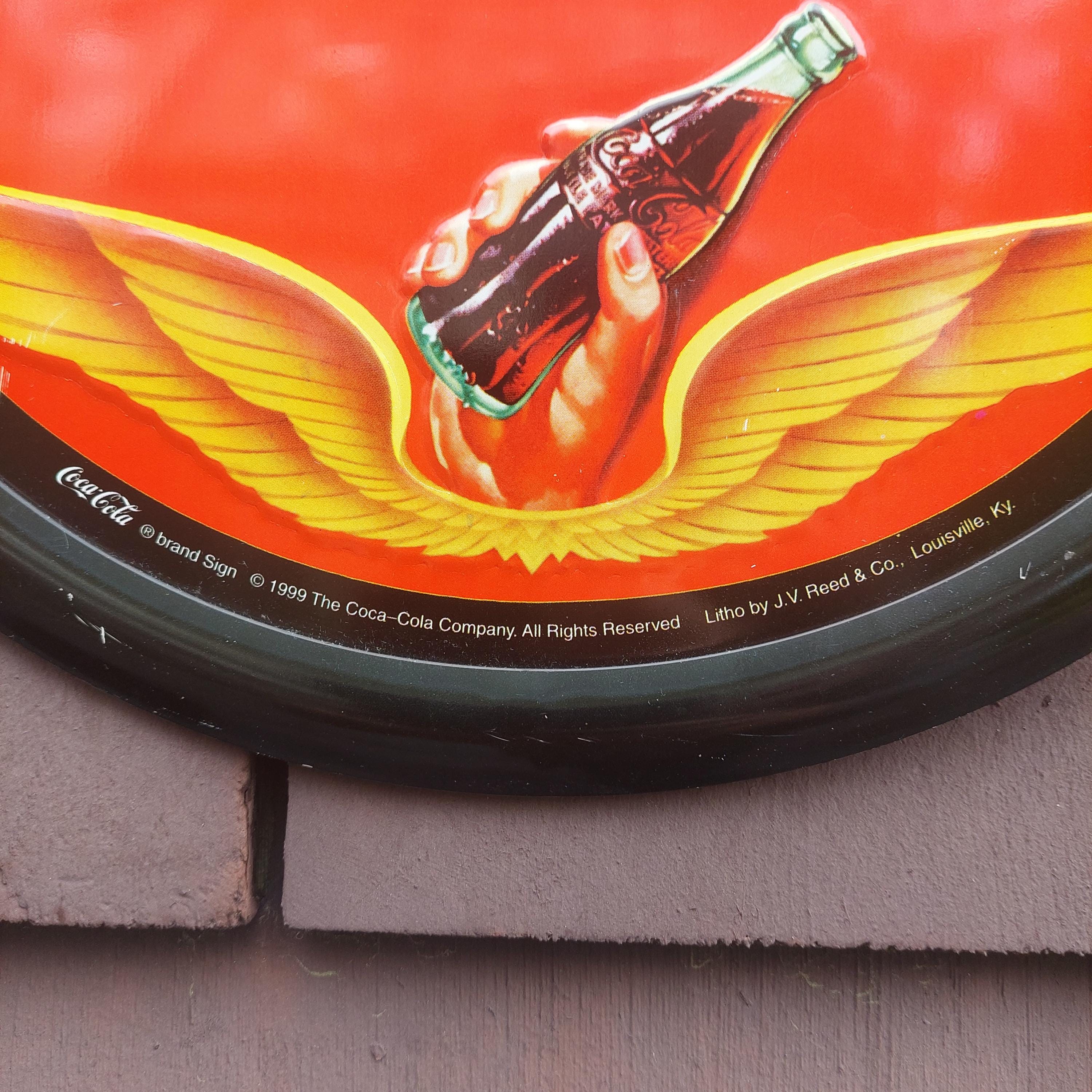 Coca-Cola メタルサイン Vintage 1999 Coca-cola Metal Sign: Pause Go Refreshed, 12