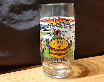 1986 McDonald's Collectible Glass - McVote '86 - 3 Different Styles
