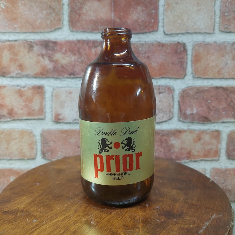 Prior Label Vintage 1978 Prior Double Dark Beer Bottle - Norristown PA Brewery - Etsy