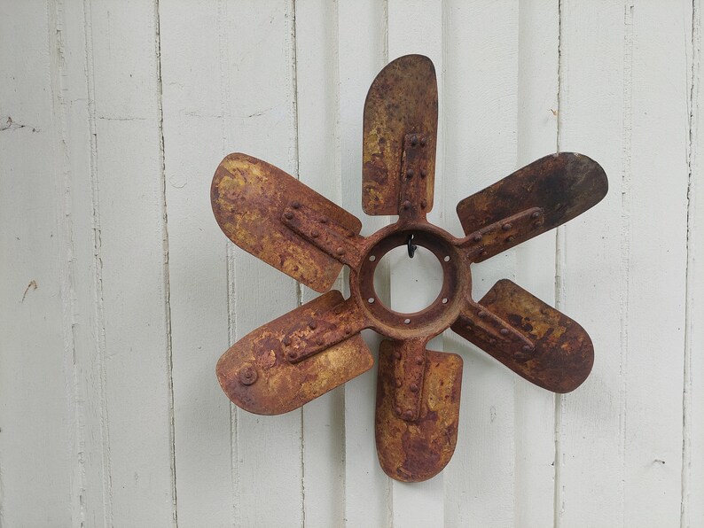 Vintage Rusty 6-paddle Tractor Fan Blade - Marked 9B249 - Etsy