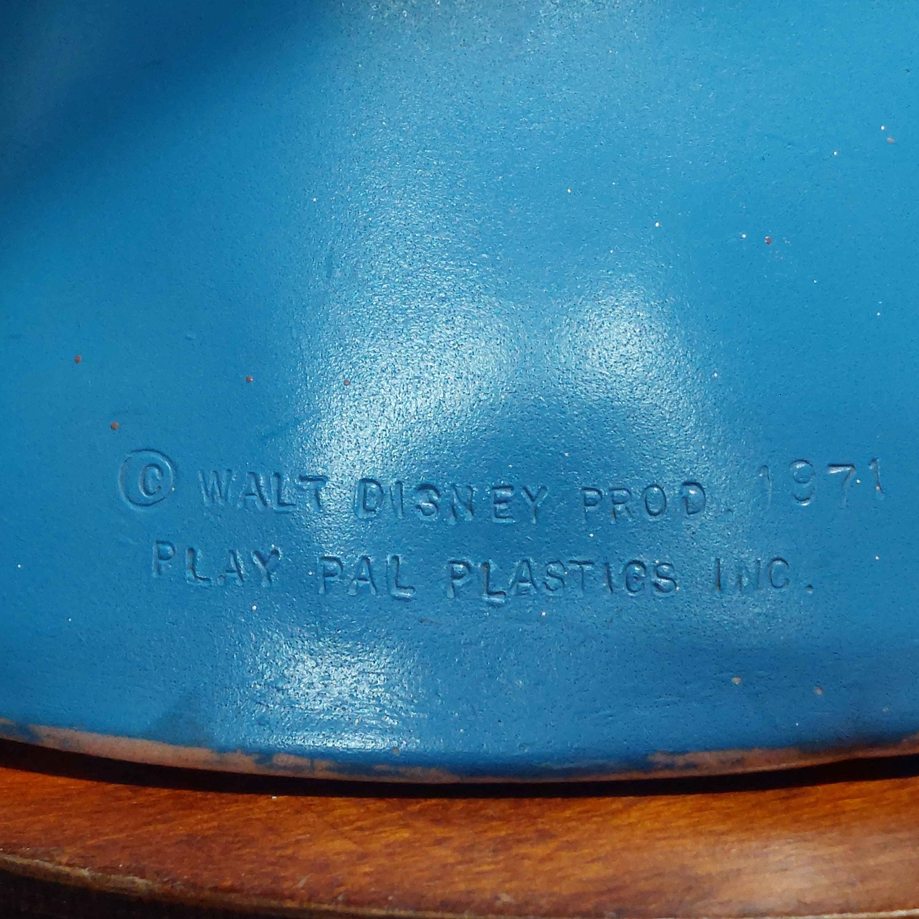 Vintage 1971 Play Pal Plastics Mickey Mouse Piggy Bank (marked A23