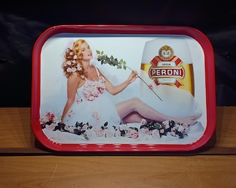 Vintage 1980's Budweiser Wood Crate Wall Hanging Display / Storage