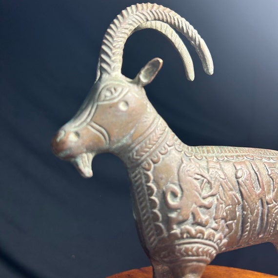 アンティーク雑貨 Ram Large Mahogany Bighorn Sheep Carving: Vintage Wood Ram Figurine - Etsy
