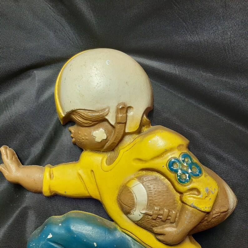 1970 Sexton Metal Wall Hanging Football Player 88 Plaque Etsy