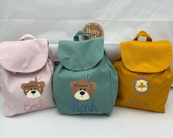 Children's backpack personalized with name, kindergarten, daycare, crèche