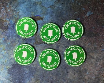 Objektiv Gesichert Acrylic Tokens 10th Edition 40k