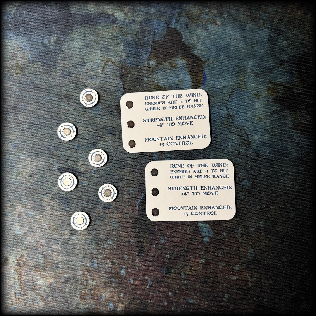 Wargaming Token Set – Fantasy Tabletop Miniature Game Accessories ...