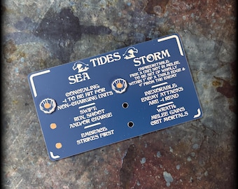 Conjunto de fichas para juegos de guerra – Accesorios para juegos de miniaturas de mesa de fantasía – Rastreador de mareas de elfos de las profundidades – Compatible con AoS 4.ª edición