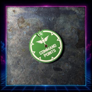 Command Point Dial - Armies of Mankind - Wargaming Token Set – Fantasy Sci-Fi  Tabletop Miniature Game Accessories