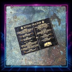 Scarab Sons Ritual Tracker – zestaw żetonów do gier bitewnych – akcesoria do gier planszowych i miniaturowych Sci-Fi