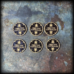 Skarabäus-Söhne - Objektive Kontrolliert - Acryltoken 10th Edition 40k (6er Pack)