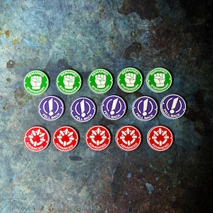 Fell Back, Advanced & Stationary Acrylic Tokens Bundle 10th Edition