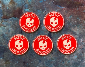 Battle Shock Acrylic Tokens 10th Edition 40k