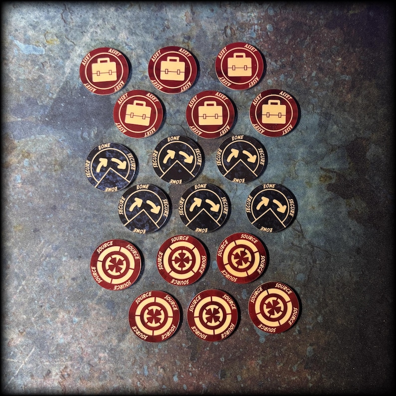 Mini Tokens Wargaming Token Set – Superhero Tabletop Miniature Game Accessories ...