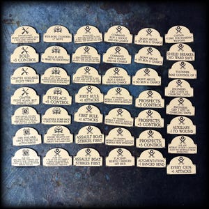 Dwarven Pirates AoS 4th Edition Token Set