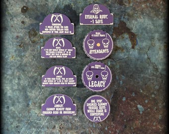 Wargaming Token Set – Fantasy Tabletop Miniature Game Accessories – Ghostly Reapers – Scourge of Life – AoS 4th Edition Compatible