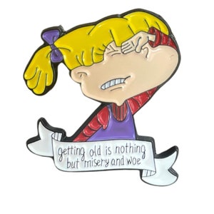 Angelica from Rugrats Enamel Pin, Nickelodeon 90s Nostalgia Rugrats Pin, 90s Merch, 90s Memorabilia, 90s Nostalgia, 90s gift,Rugrats Merch