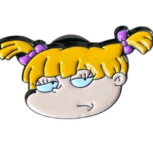 Angelica Enamel Pin, Rugrats Enamel Pin, Nickelodeon 90s Nostalgia, 90s Merch, 90s Memorabilia, 90s Nostalgia, 90s gift,Rugrats Merch