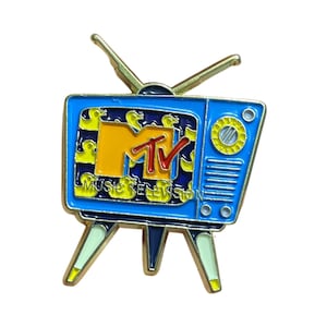 MTV 90s Inspired Enamel Pin, 90s Merch, 90s Nostalgia, 90s Accessories, 90s Gift, MTV Merch, MTV Nostalgia, 90s Memorabilia