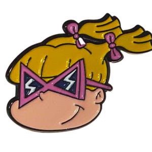 Angelica from Rugrats Enamel Pin, Nickelodeon 90s Nostalgia Rugrats Pin, 90s Merch, 90s Memorabilia, 90s Nostalgia, 90s gift,Rugrats Merch