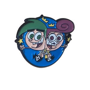 Fairly Odd Parents Pin, Wanda and Cosmo Enamel Pin, 90s Nostalgia, Nickelodeon Merch, Fairly Odd Parents Merch, Fairly Odd Parents merch