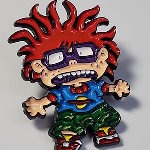 Rugrats Nickelodeon 90s Nostalgia Chuckie Finster Pin, 90s Merch, 90s Memorabilia, 90s Nostalgia, 90s gift,Rugrats Merch,Rugrats Memorabilia