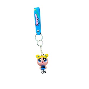 Bubbles Powerpuff Silicone Keychain, 90s Cartoon Network Memorabilia, 90s Merch, Powderpuff girls Merch, Rugrats Merch, Bubbles Figurine