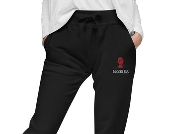 Embroidered Bloodless Astarion Unisex fleece sweatpants - BG3