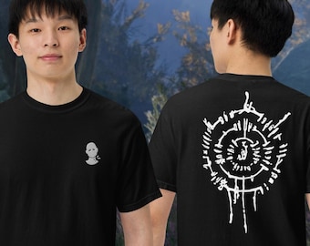 Astarion sin sangre bordado (blanco)- Camiseta unisex - Baldur's Gate 3