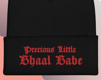 Gorro con puños "Bhaal Babe" de Astarion bordado - BG3 (varios colores)