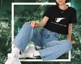 Título FFVII JP - Top corto unisex