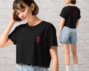 Astarion sin sangre bordado - Crop Top - Baldur's Gate 3 (múltiples colores)