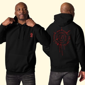 Embroidered Bloodless Astarion Unisex Hoodie - Baldur&#39;s Gate 3 (Multiple Colors)