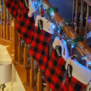 Weihnachtsstrümpfe - Büffel kariert