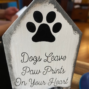 Wood House with Dog Quote