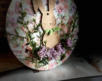 Easter or Spring Board with Bunny