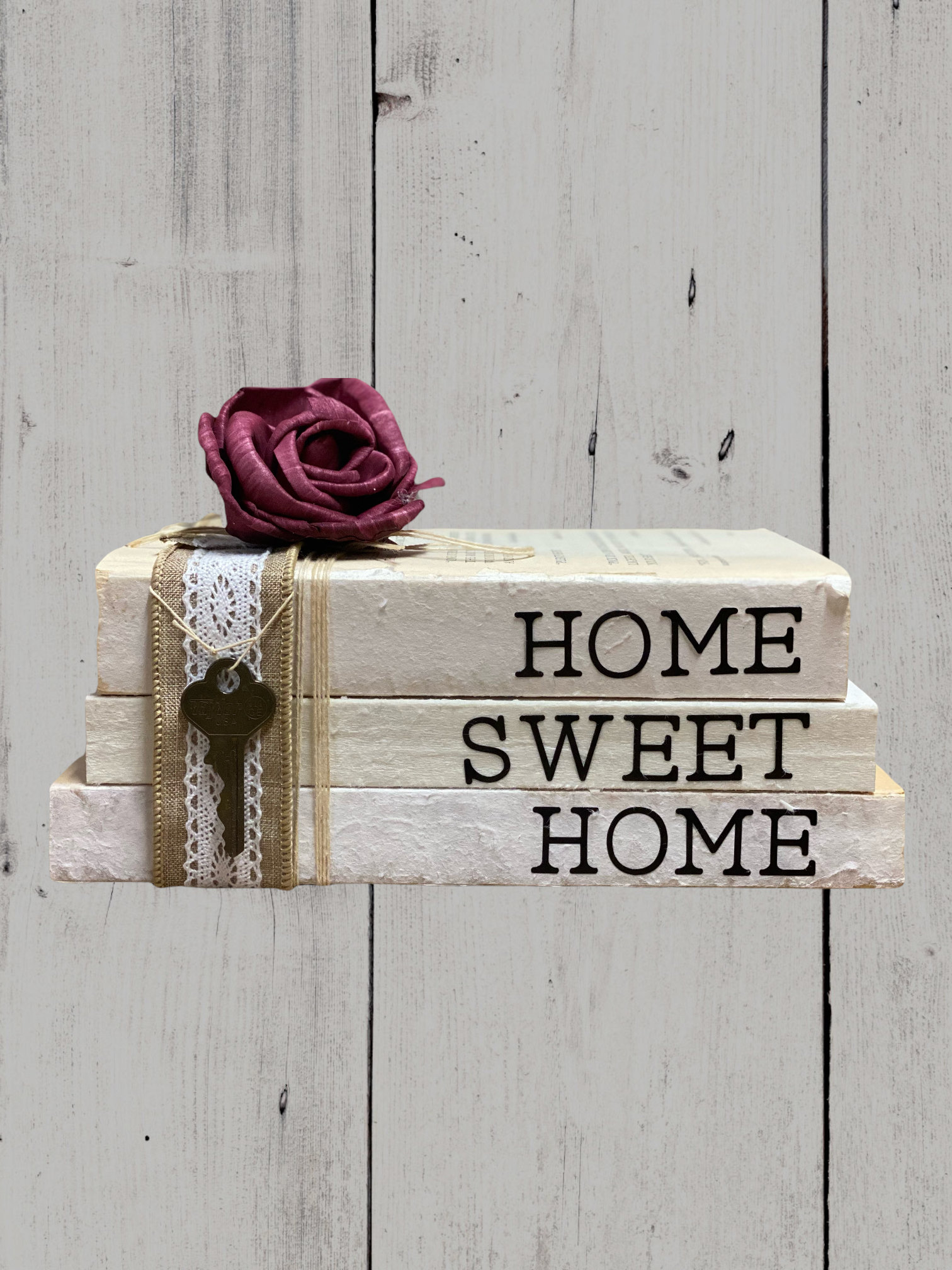Home Sweet Home Stacked Books