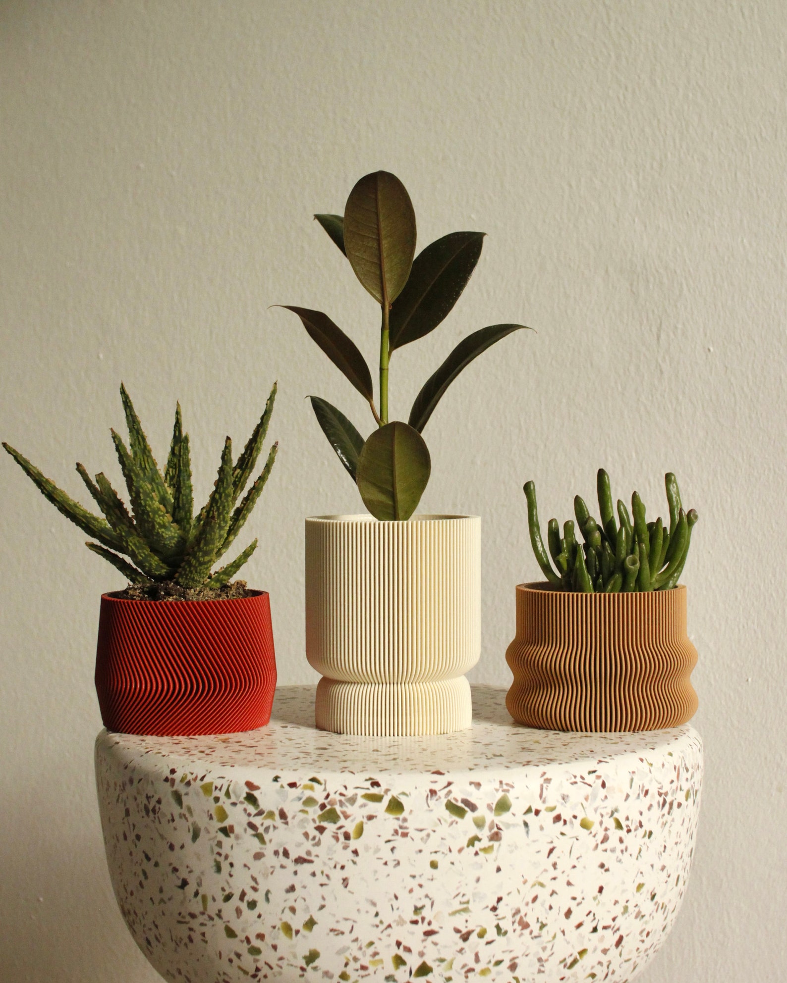 set-of-3-small-3d-printed-plant-pots-homer-mayla-elif-in-etsy