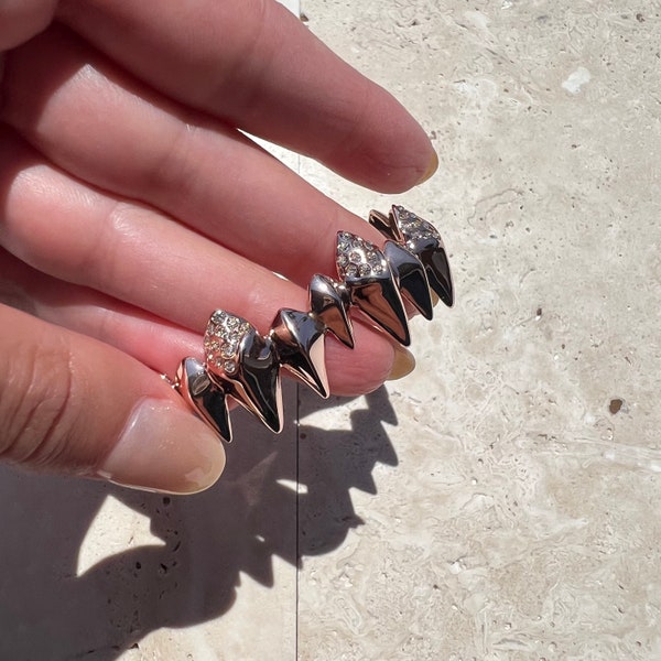 Alexis Bittar Rose Gold Tone Spike Cuff