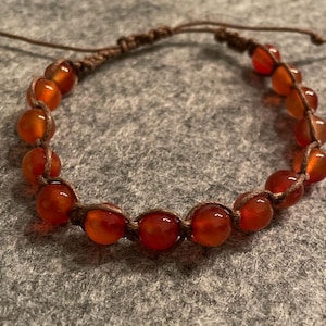 Shambala bracelet with semi-precious stones or healing stones.