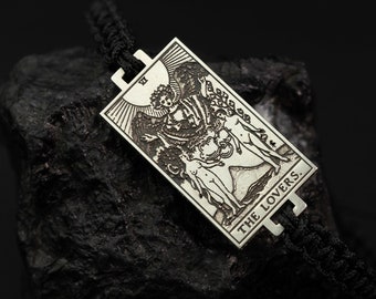 Rider Waite Tarot Deck Personalized Bracelet - 925 Silver, Custom Engraved Astrology Bracelet, Tarot Jewelry, Tarot Cards Major Arcana